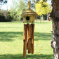 Round Seagrass Bird Box with Chimes 45x17cm - Luna Panther