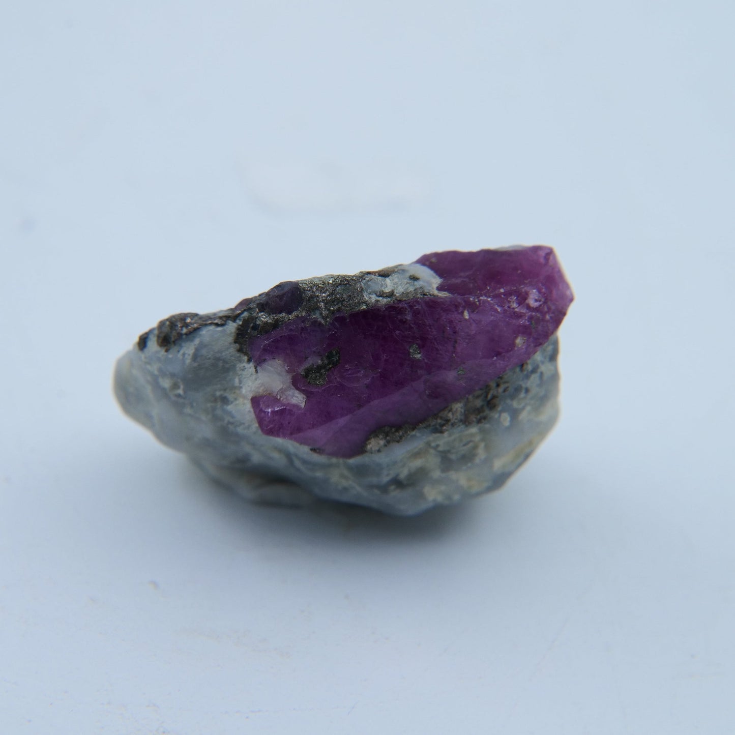 Ruby with Pyrite & Albite Specimen — 8.82 g - Luna Panther