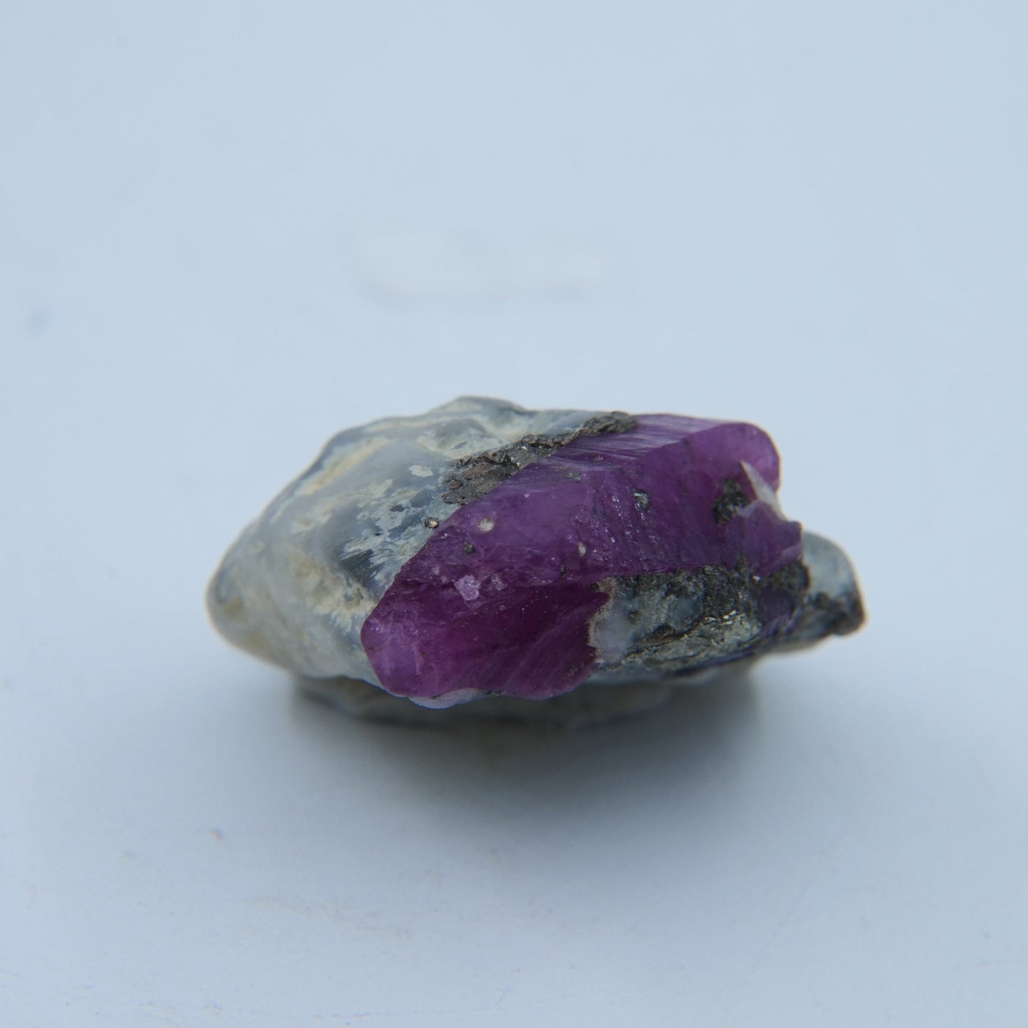 Ruby with Pyrite & Albite Specimen — 8.82 g - Luna Panther