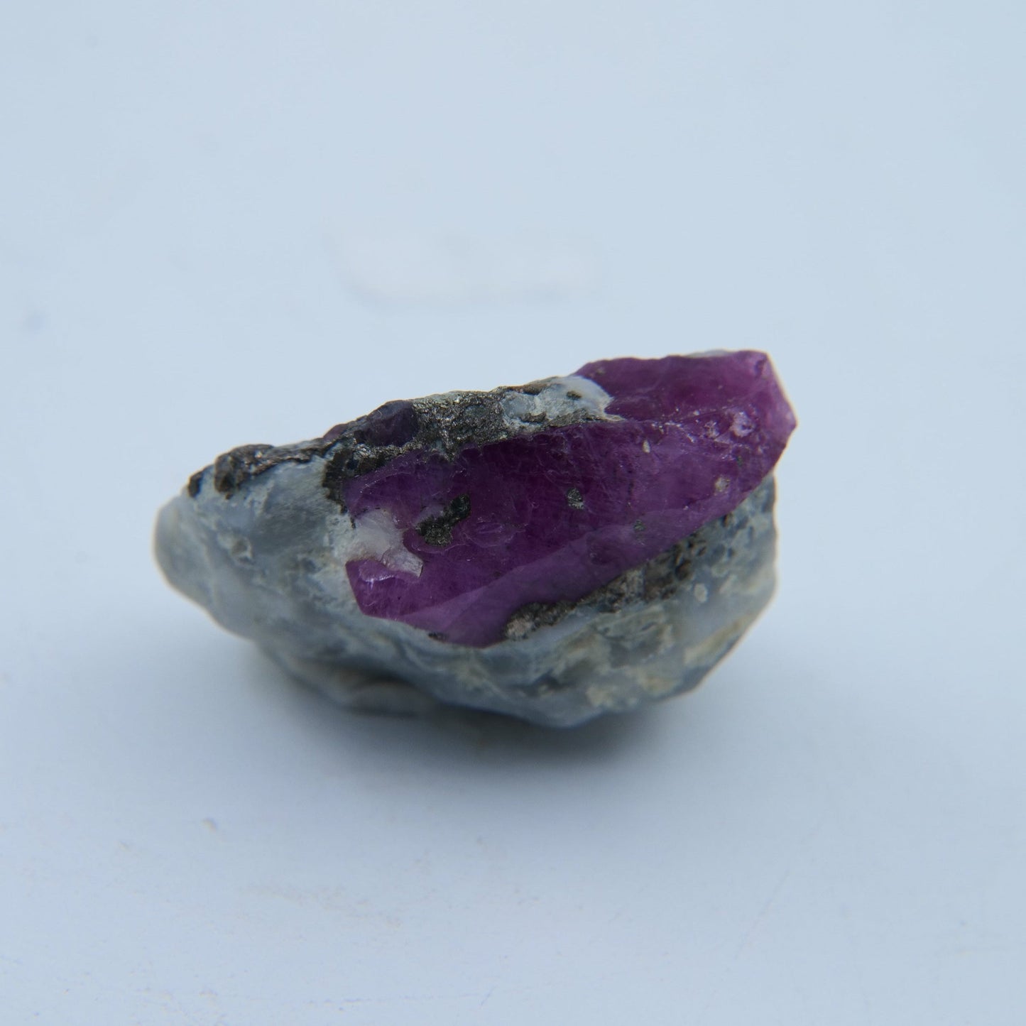 Ruby with Pyrite & Albite Specimen — 8.82 g - Luna Panther