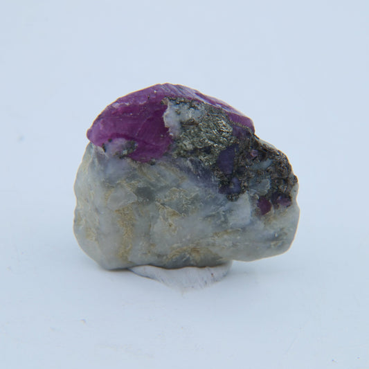 Ruby with Pyrite & Albite Specimen — 8.82 g - Luna Panther