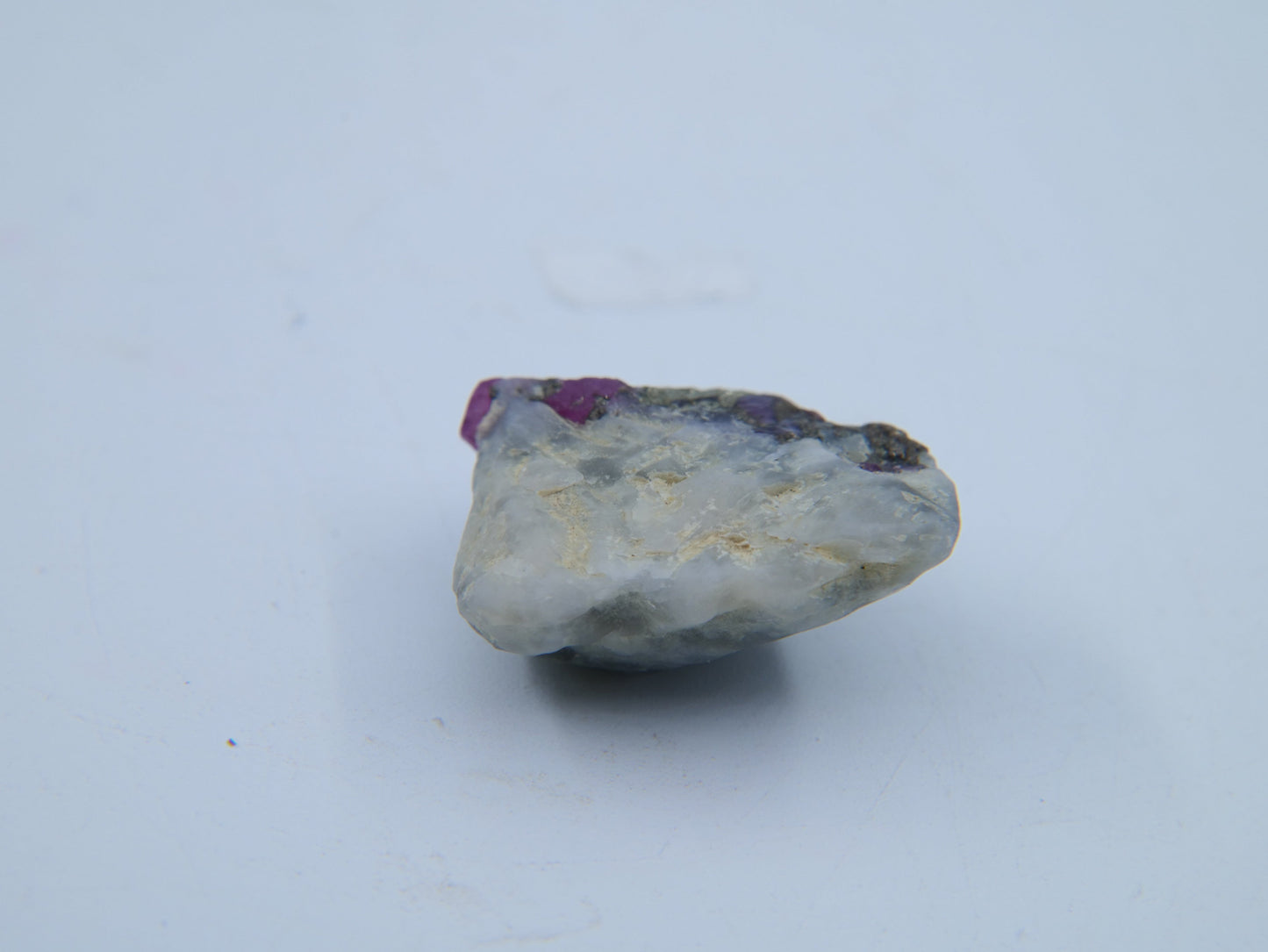 Ruby with Pyrite & Albite Specimen — 8.82 g - Luna Panther
