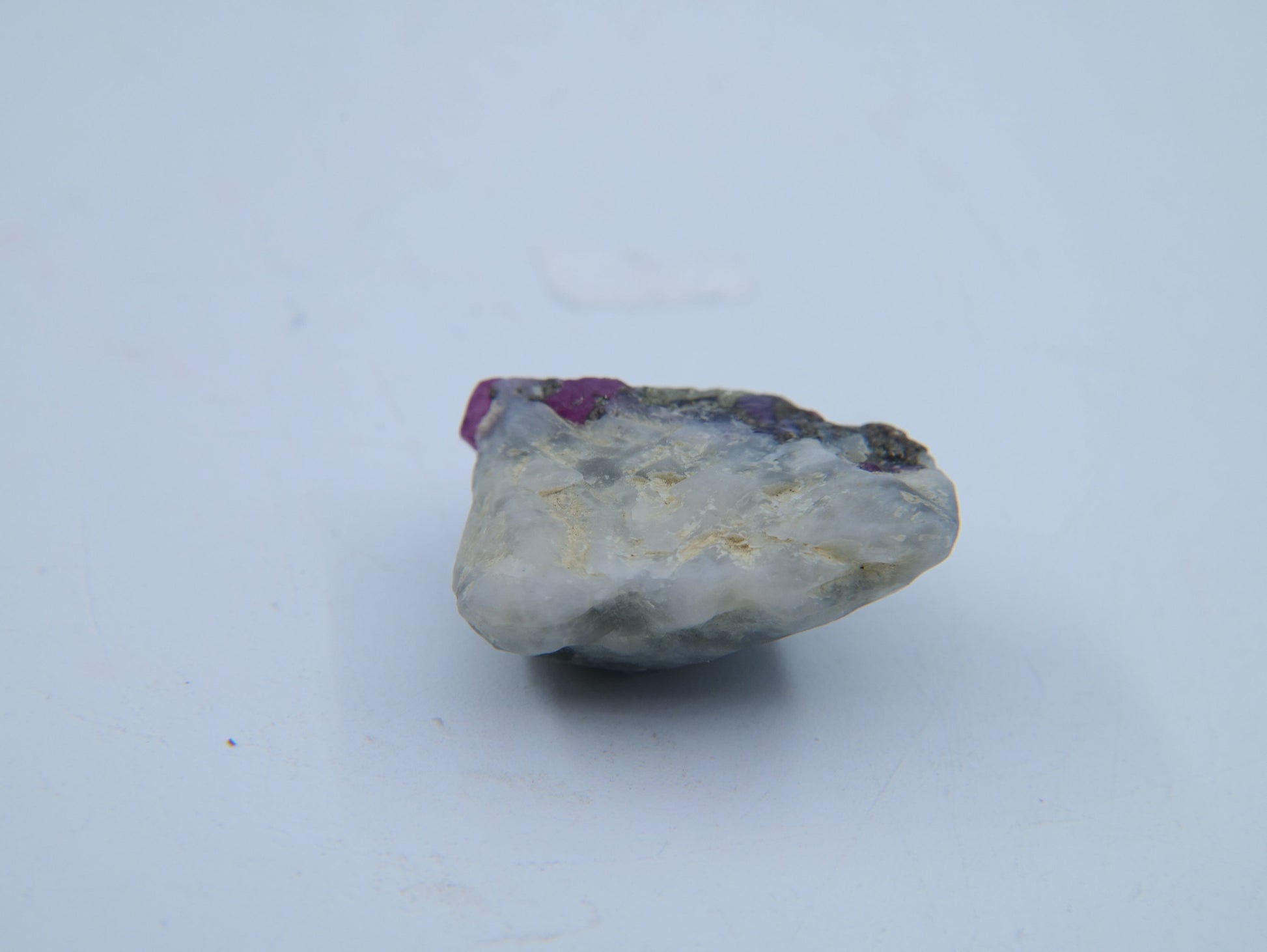 Ruby with Pyrite & Albite Specimen — 8.82 g - Luna Panther
