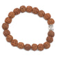 Rudraksha Buddha Bangle Mala - Brown - Luna Panther
