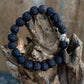 Rudraksha Buddha Bangle Mala - Dark - Luna Panther