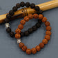 Rudraksha Buddha Bangle Mala - Dark - Luna Panther