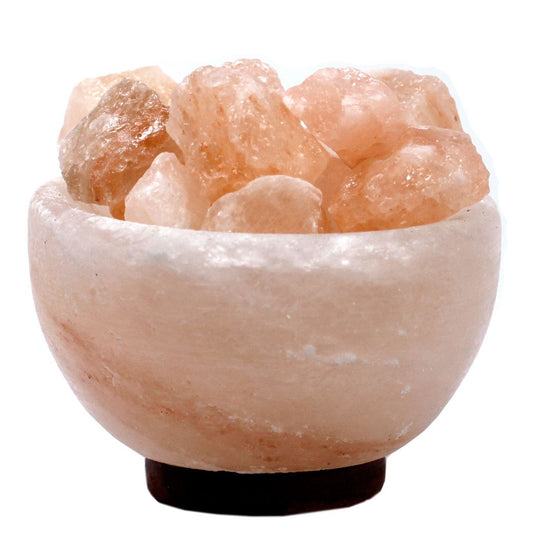 Polished Salt Fir Bowl 15cmx9cm & Chunks featuring natural patterning and unique variations - Luna Panther