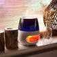 Salt Stone Flame Effect Aroma Diffuser - White USB - Colour Change and Timer - Luna Panther