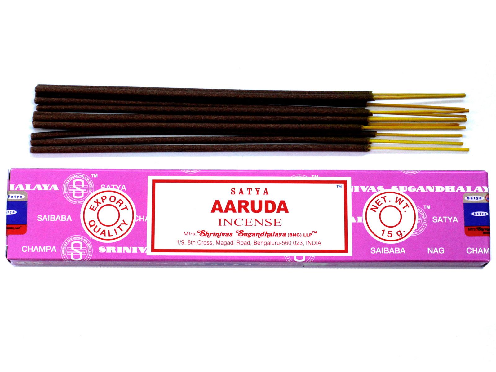 Polished Satya Incense 15gm - Aaruda featuring natural patterning and unique variations - Luna Panther