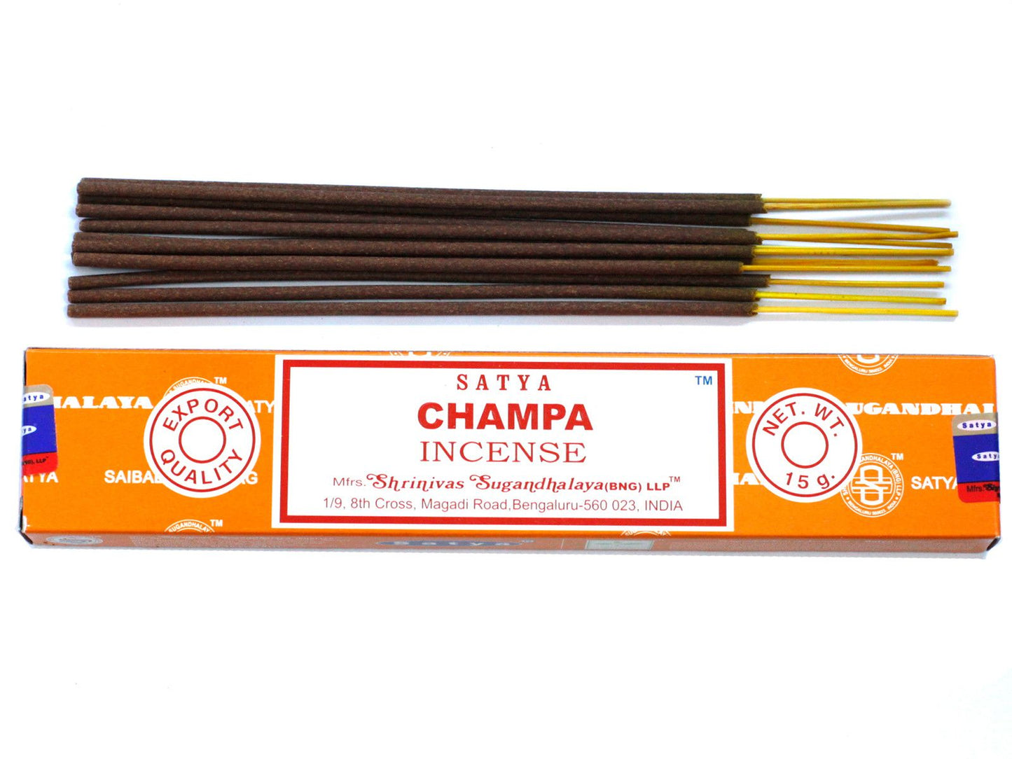 Polished Satya Incense 15gm - Champa featuring natural patterning and unique variations - Luna Panther