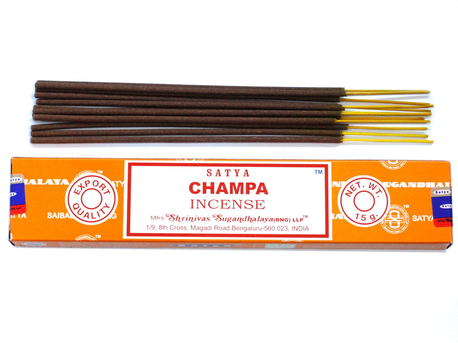 Polished Satya Incense 15gm - Champa featuring natural patterning and unique variations - Luna Panther