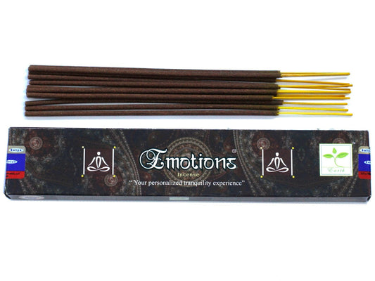 Polished Satya Incense 15gm - Emotion featuring natural patterning and unique variations - Luna Panther