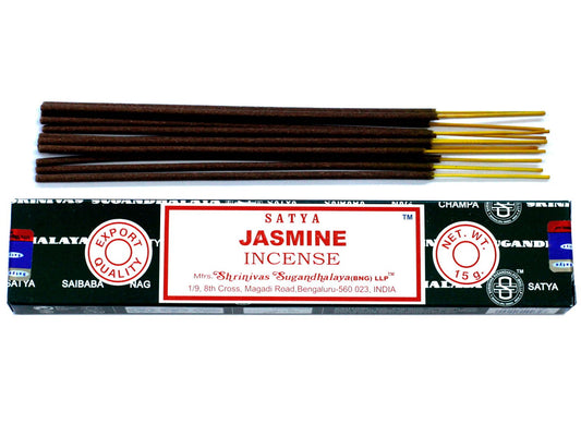 Polished Satya Incense 15gm - Jasmine featuring natural patterning and unique variations - Luna Panther