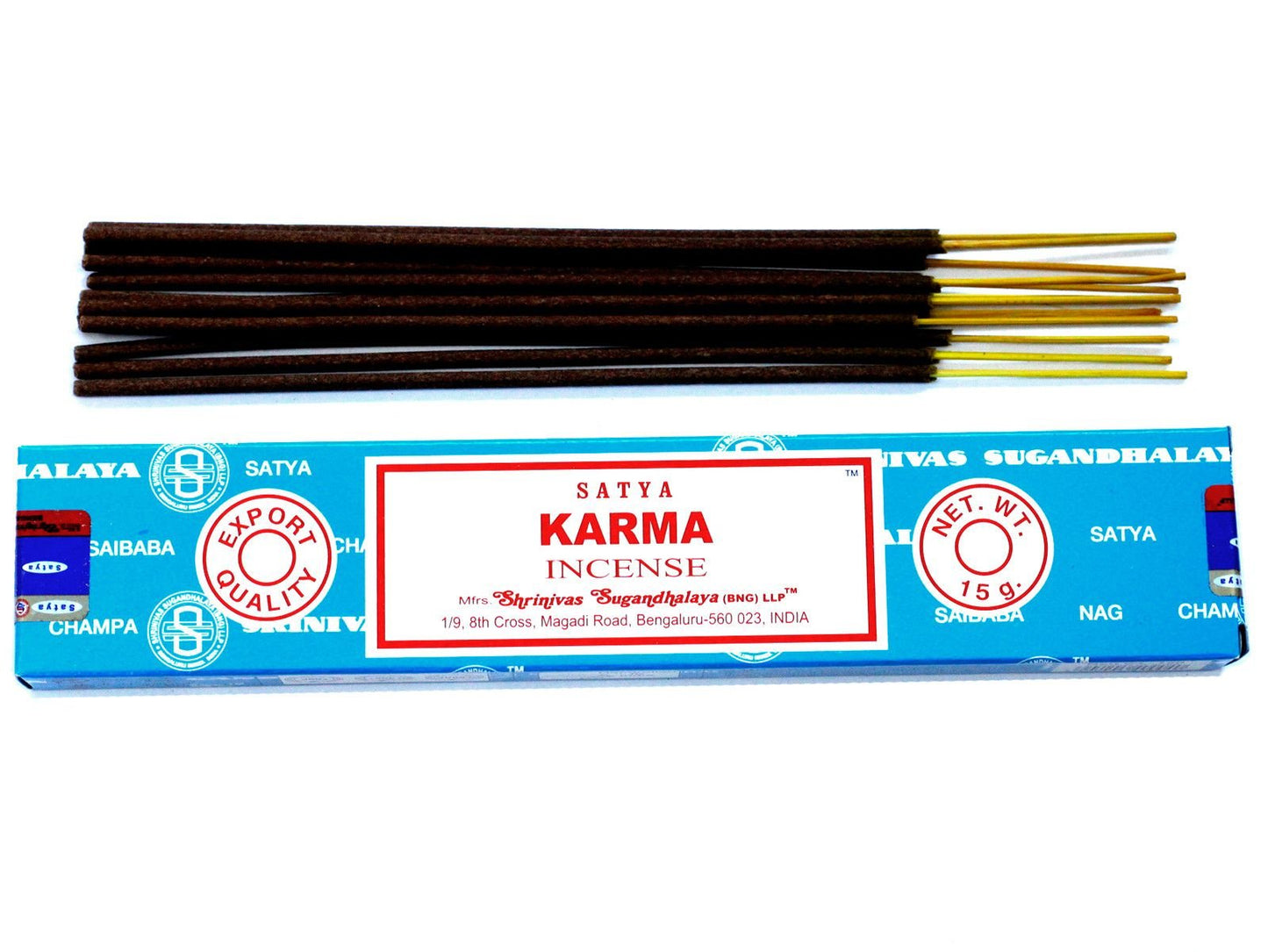 Polished Satya Incense 15gm - Karma featuring natural patterning and unique variations - Luna Panther
