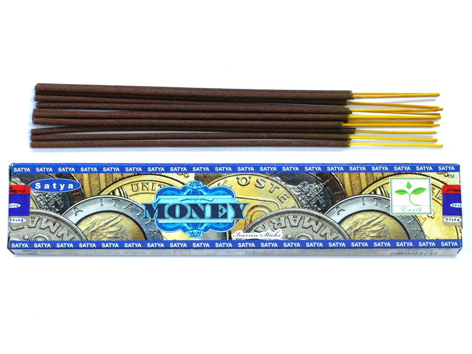 Polished Satya Incense 15gm - Money featuring natural patterning and unique variations - Luna Panther
