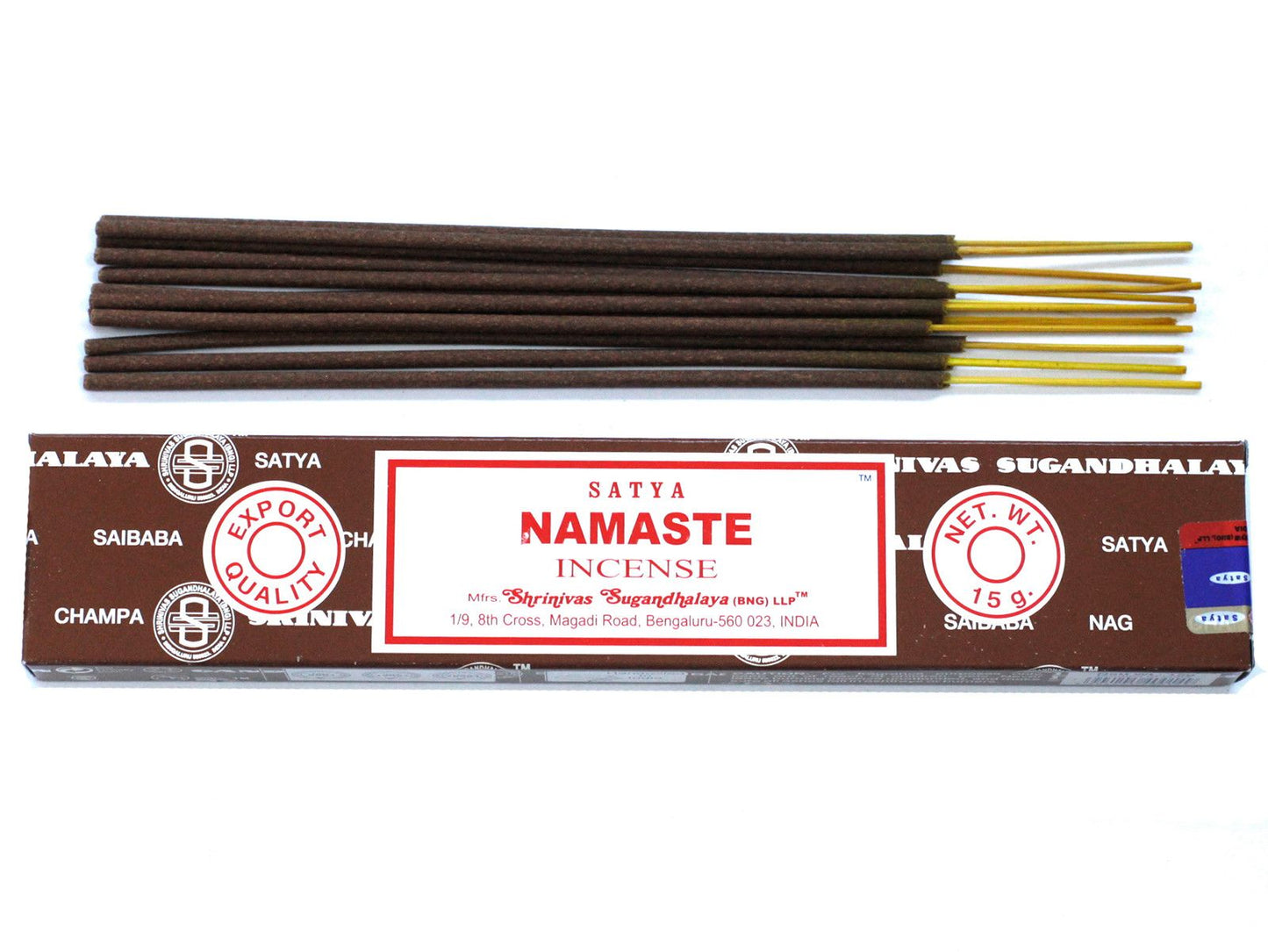 Polished Satya Incense 15gm - Namaste featuring natural patterning and unique variations - Luna Panther