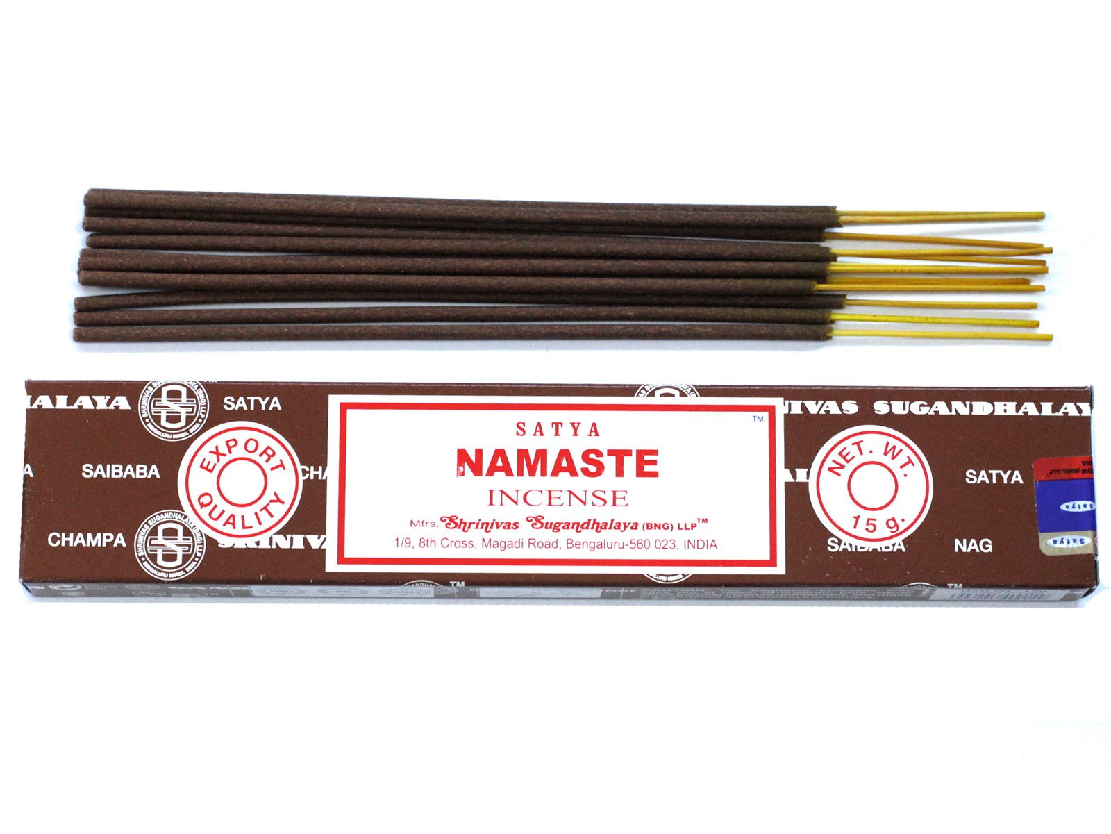 Polished Satya Incense 15gm - Namaste featuring natural patterning and unique variations - Luna Panther