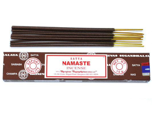Polished Satya Incense 15gm - Namaste featuring natural patterning and unique variations - Luna Panther