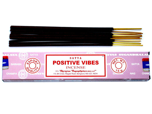 Polished Satya Incense 15gm - Positive Vibes featuring natural patterning and unique variations - Luna Panther