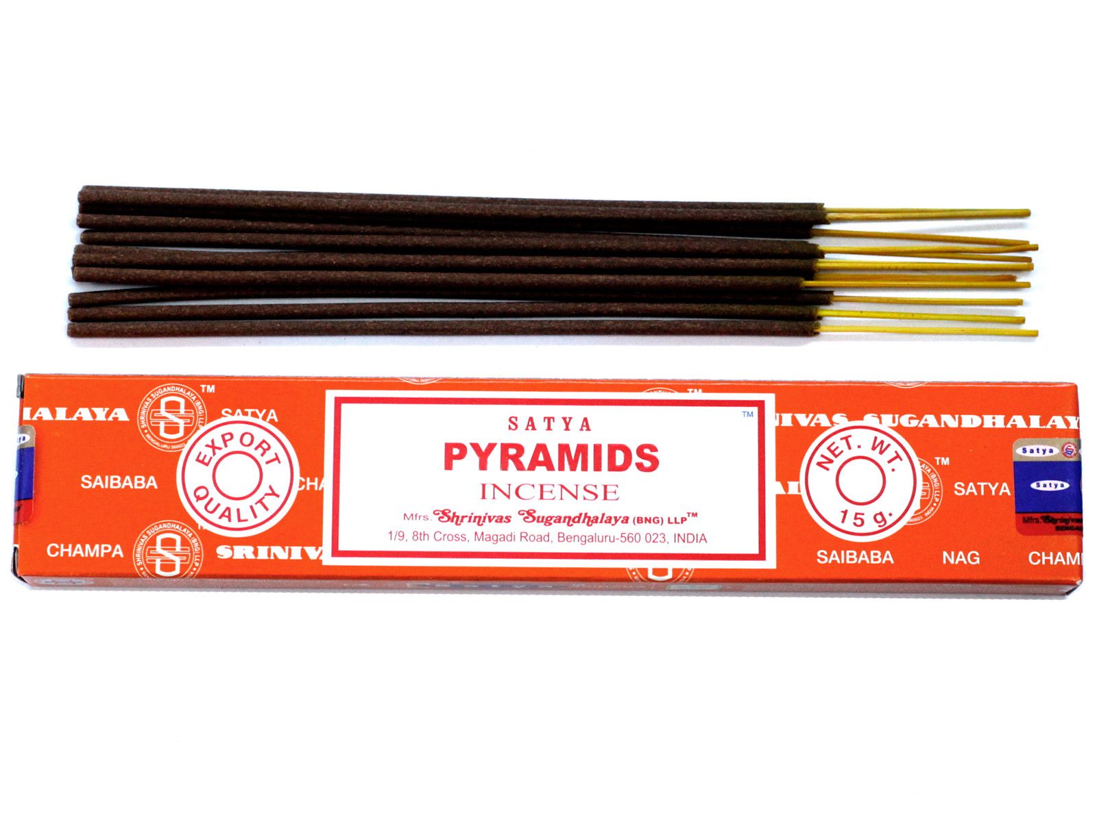 Polished Satya Incense 15gm - Pyramid featuring natural patterning and unique variations - Luna Panther