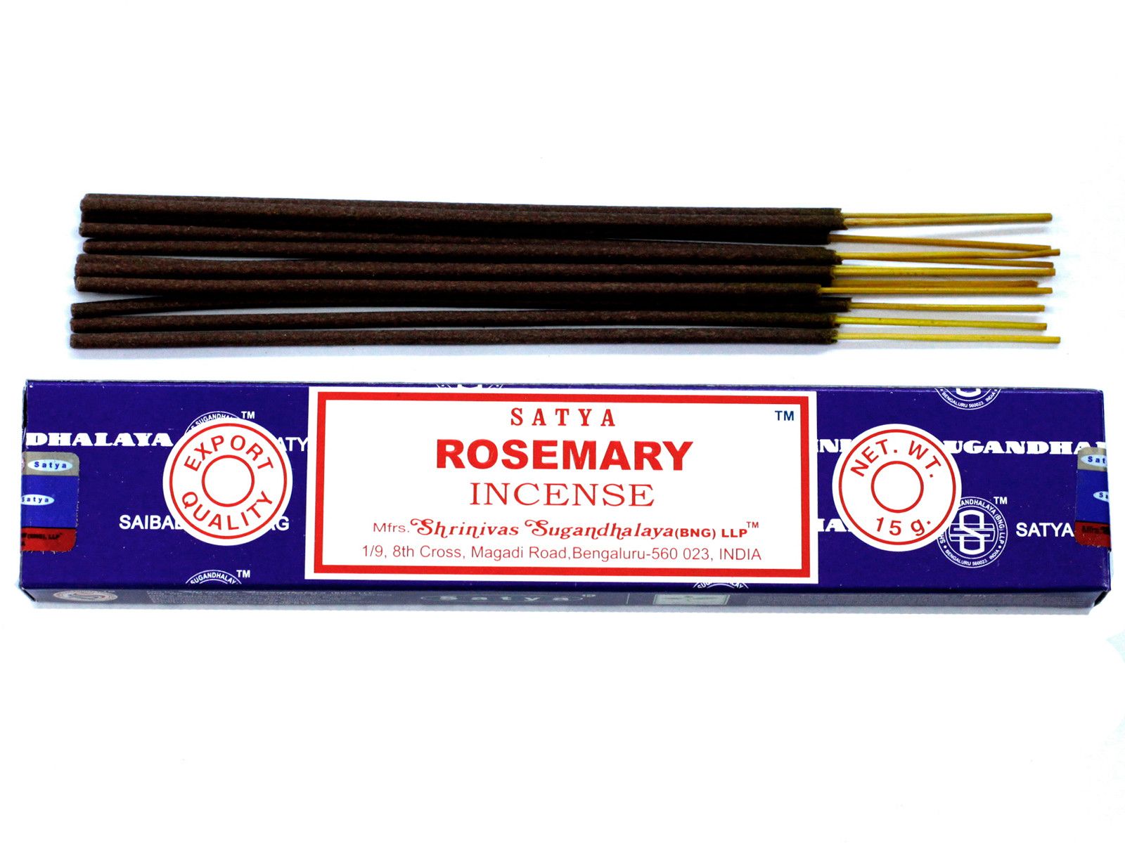 Polished Satya Incense 15gm - Rosemary featuring natural patterning and unique variations - Luna Panther