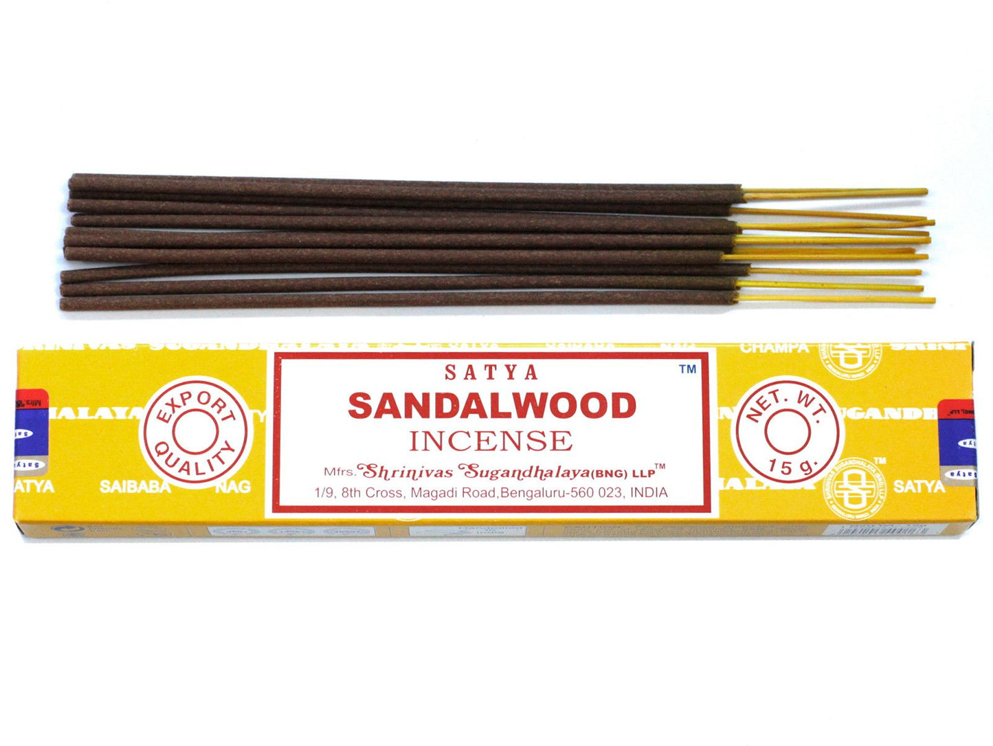 Polished Satya Incense 15gm - Sandalwood featuring natural patterning and unique variations - Luna Panther
