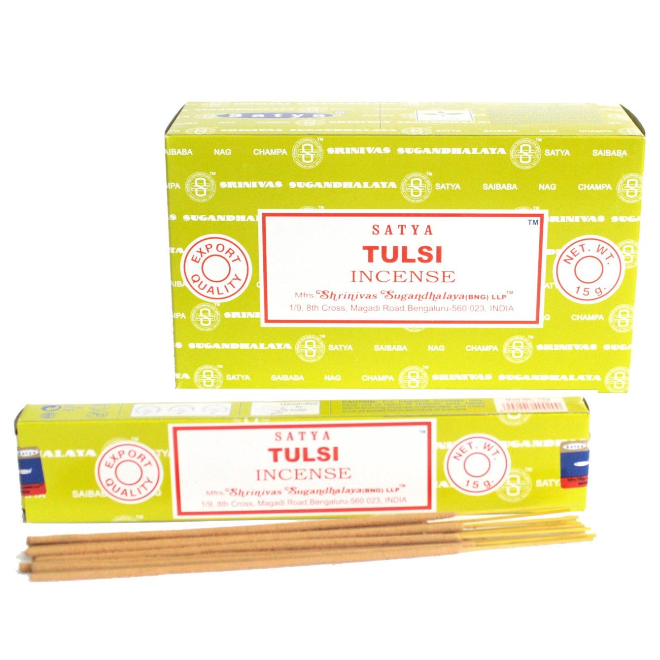 Polished Satya Incense 15gm - Tulsi featuring natural patterning and unique variations - Luna Panther