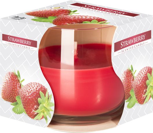 Scented Glass Jar Candle - Strawberry - Luna Panther