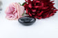 Polished School Black Tourmaline Gallet 115G featuring deep black tone with natural striations - Luna Panther