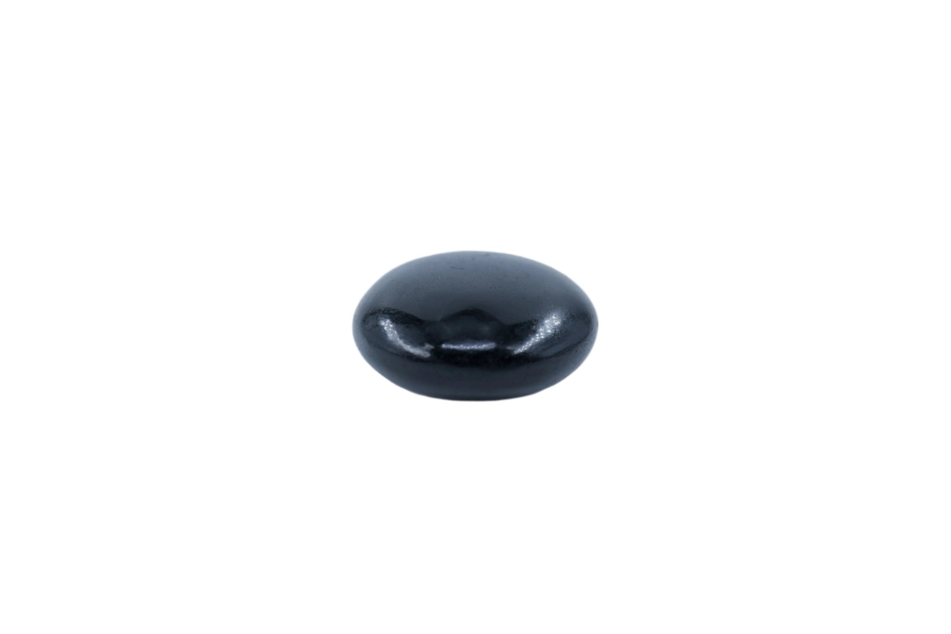 Polished School Black Tourmaline Gallet 115G featuring deep black tone with natural striations - Luna Panther