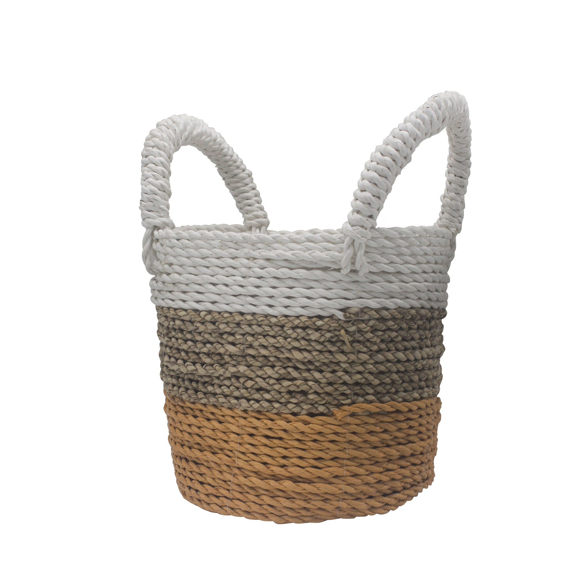 Seagrass Basket Set - Orange / Natural / White - Luna Panther