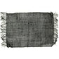 Seagrass Fringe Natural Placemat - Black - Luna Panther