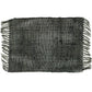 Seagrass Fringe Natural Placemat - Charcoal - Luna Panther