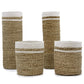 Seagrass Set - 2 Vase & 2 Bins - Luna Panther
