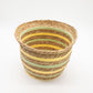 Seagrass & Straw Vase Shaped Baskets - Natural Yellow & Green - Set of 3 detail view 2 at Luna Panther