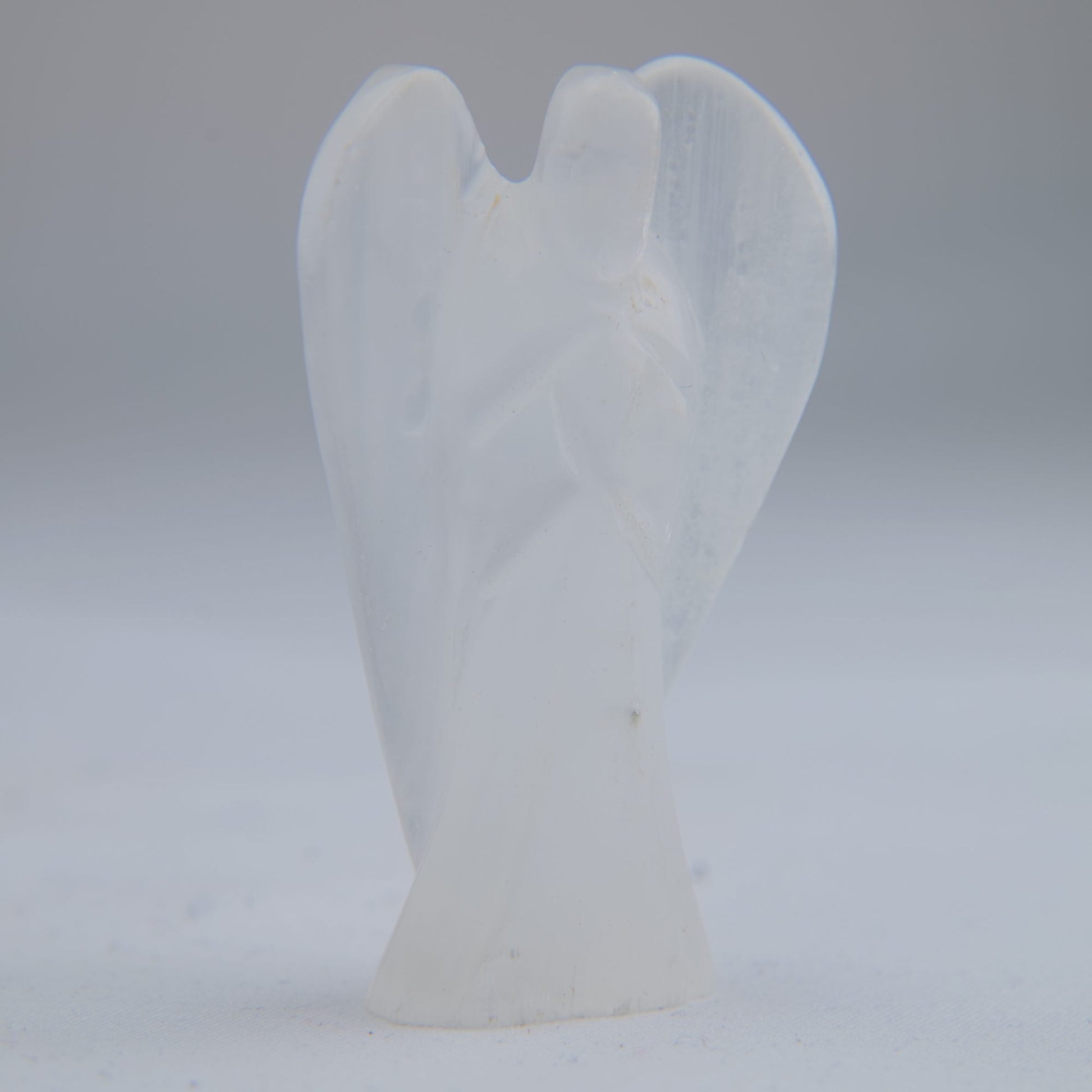 Selenite Angel Carving 24g 50mm - Luna Panther