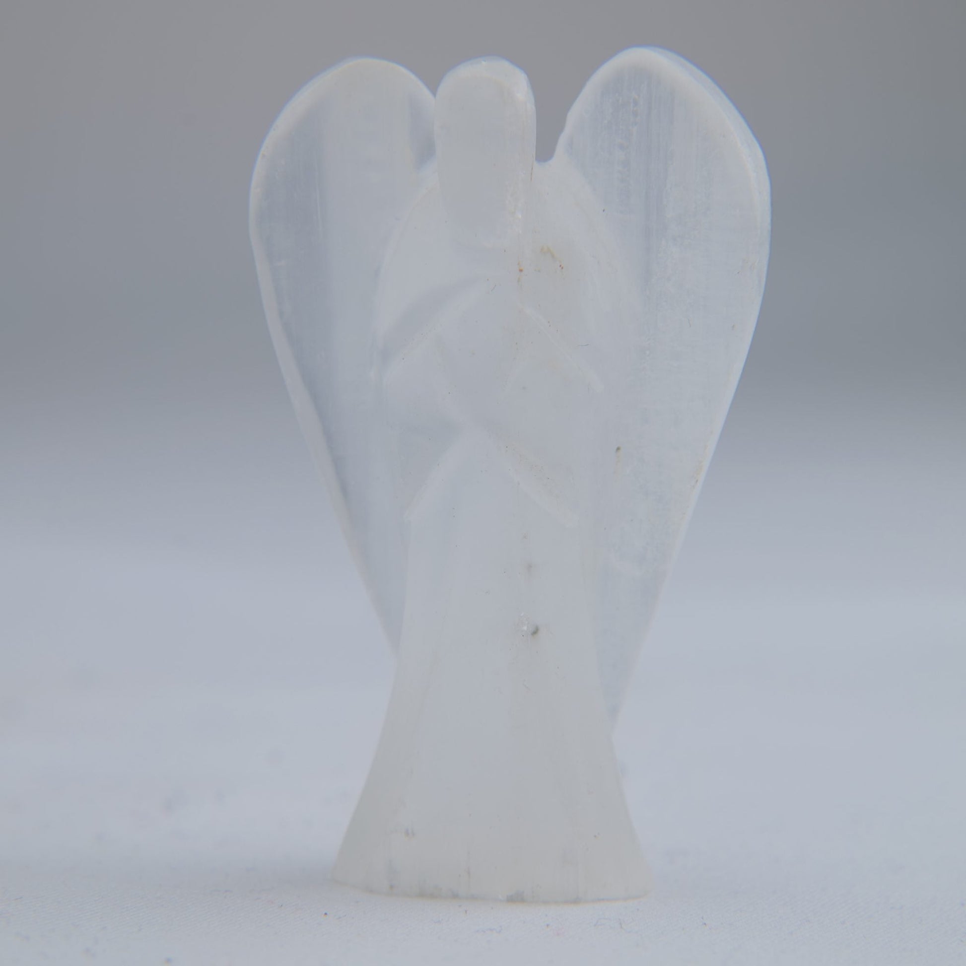 Selenite Angel Carving 24g 50mm - Luna Panther