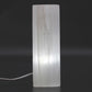 Polished Selenite Block Lamp 25Cm Chakra Lamp featuring satin white sheen and fibrous texture - Luna Panther