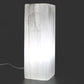 Polished Selenite Block Lamp 25Cm Tree Of Life featuring satin white sheen and fibrous texture - Luna Panther