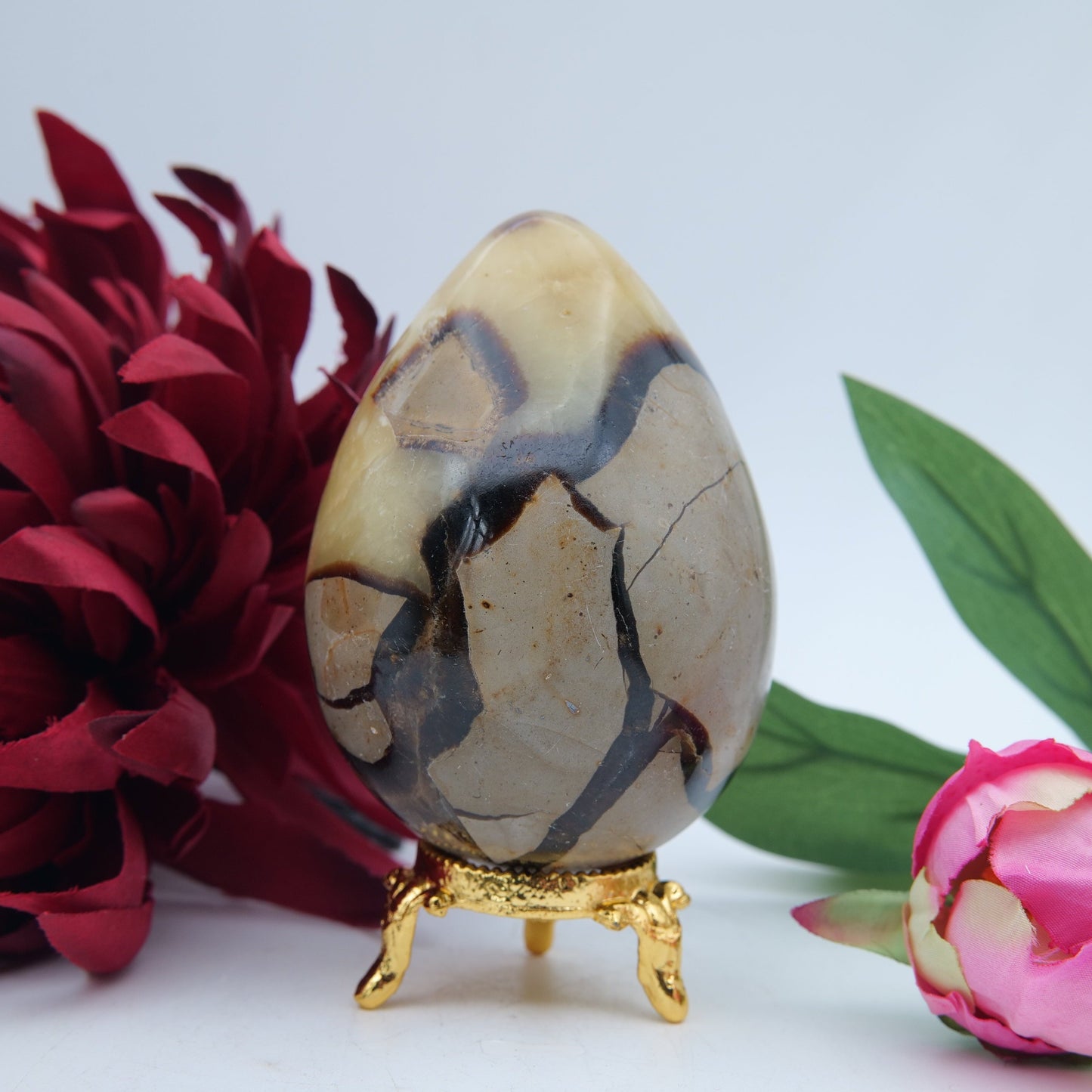 Septeria with Calcite/Aragonite Egg - 406g - Luna Panther