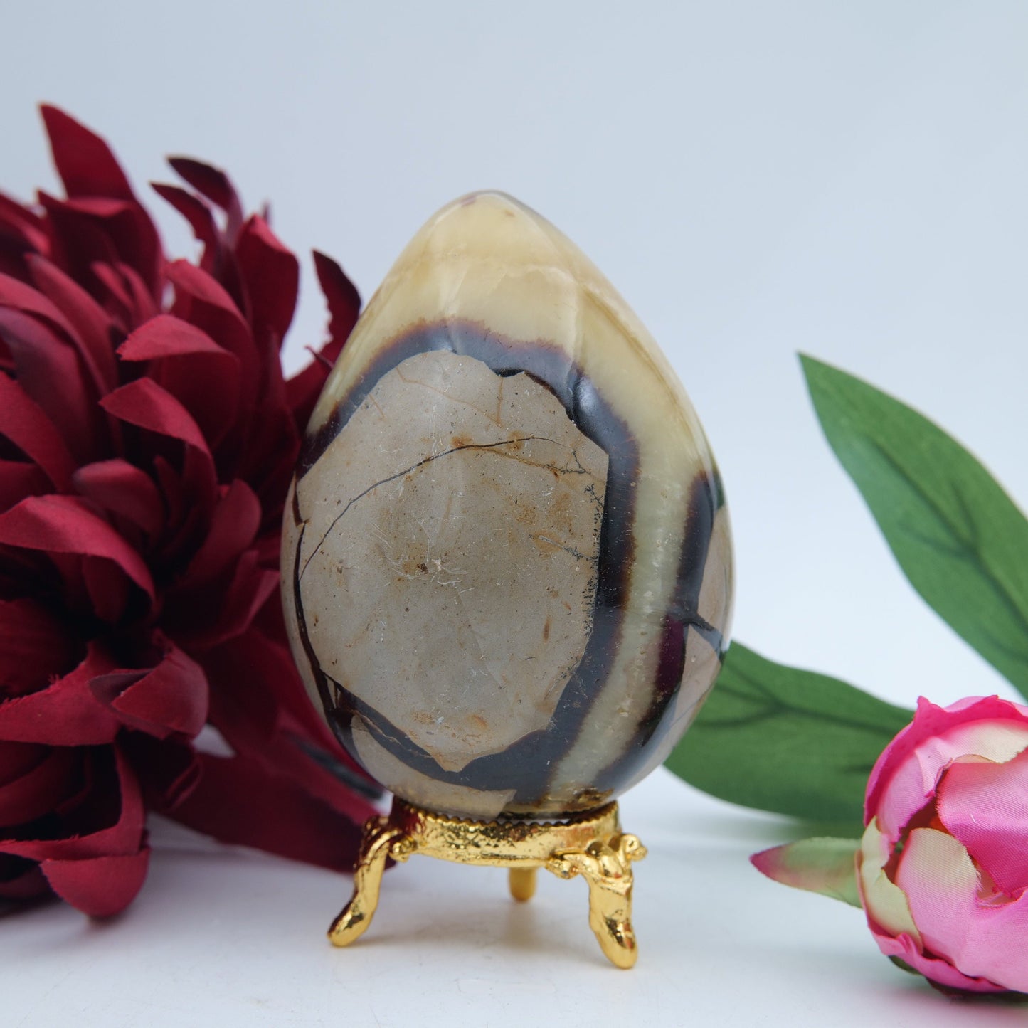 Septeria with Calcite/Aragonite Egg - 406g - Luna Panther