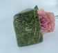 Polished Serpentine Freeform 261 Grams featuring mossy green tone with natural veining - Luna Panther
