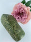Polished Serpentine Freeform 467 Grams featuring mossy green tone with natural veining - Luna Panther