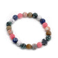 Set of 2 Gemstones Friendship Bracelets - Harmony - Rainbow Gemstones - Luna Panther