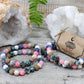 Set of 2 Gemstones Friendship Bracelets - Harmony - Rainbow Gemstones - Luna Panther