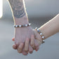 Set of 2 Gemstones Friendship Bracelets - Support - Sodalite & Picture Stone - Luna Panther