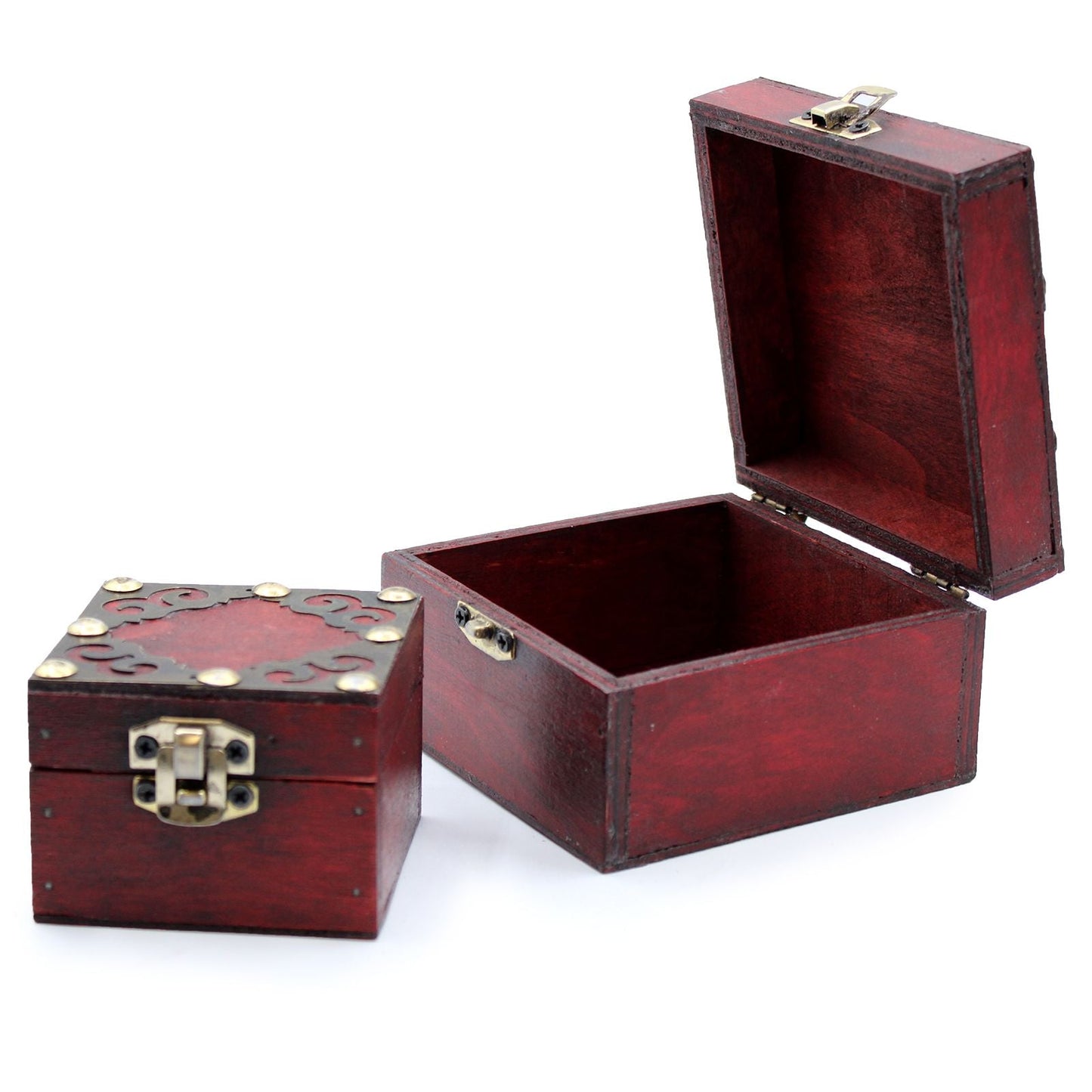 Set of 2 Gothic Square Boxes - Luna Panther