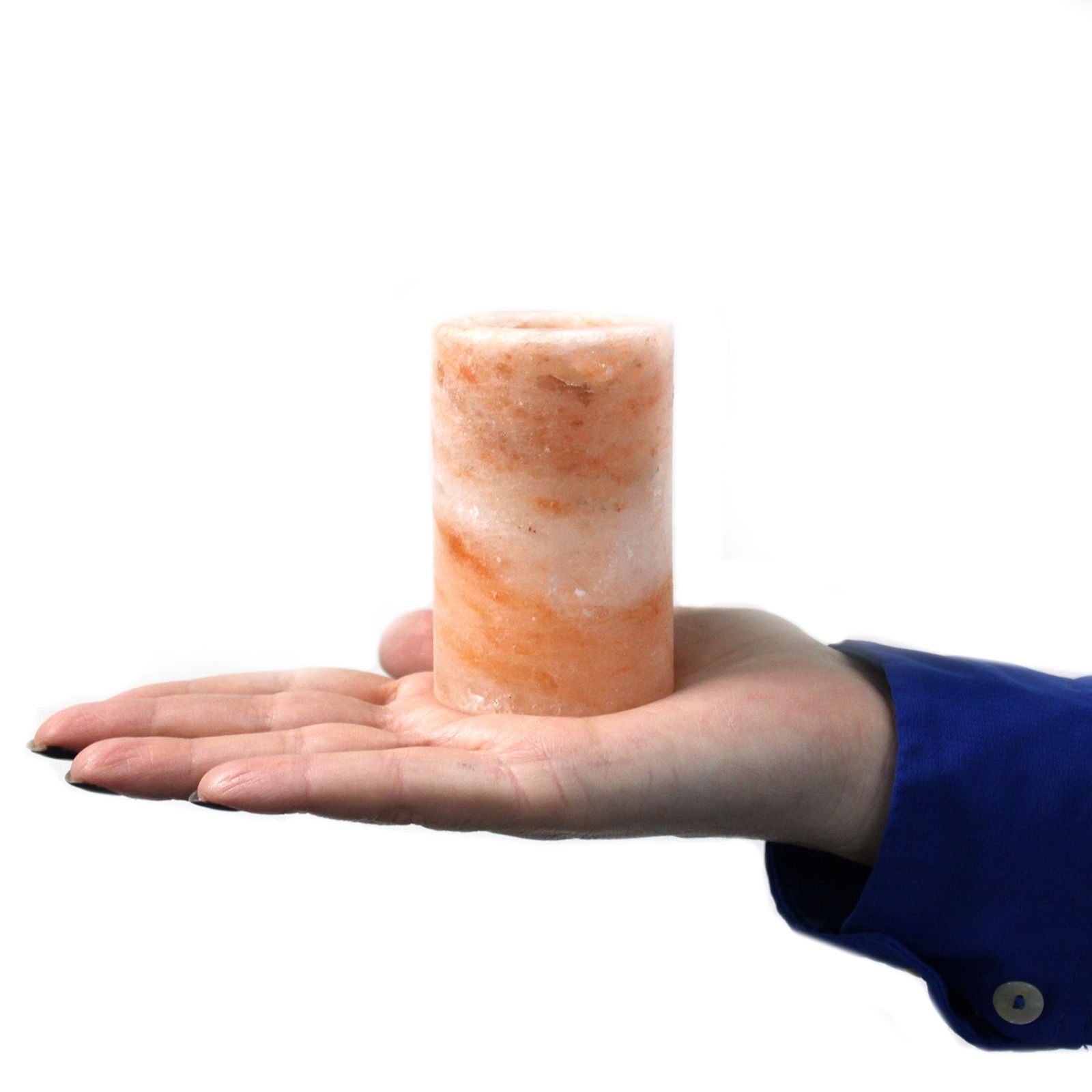 Set of 2 Himalayan Salt Shot Glasses & Wood Serving Stand - Luna Panther