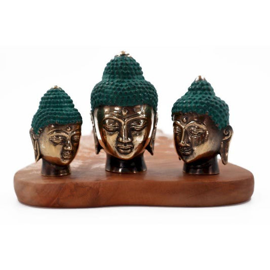 Set of 3 - Buddha Heads (assorted sizes) - Luna Panther