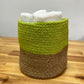 Set of 3 Cotton Rope Storage Baskets - Pistachio - Luna Panther